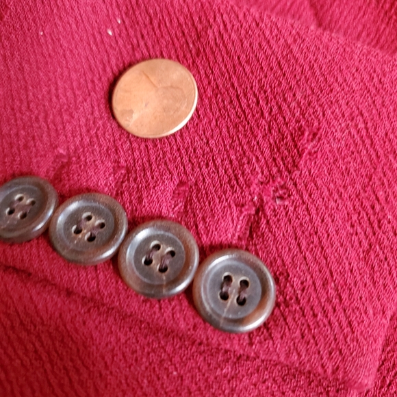 J.CREW red winter coat SIZE Petite 0 - Picture 6 of 6